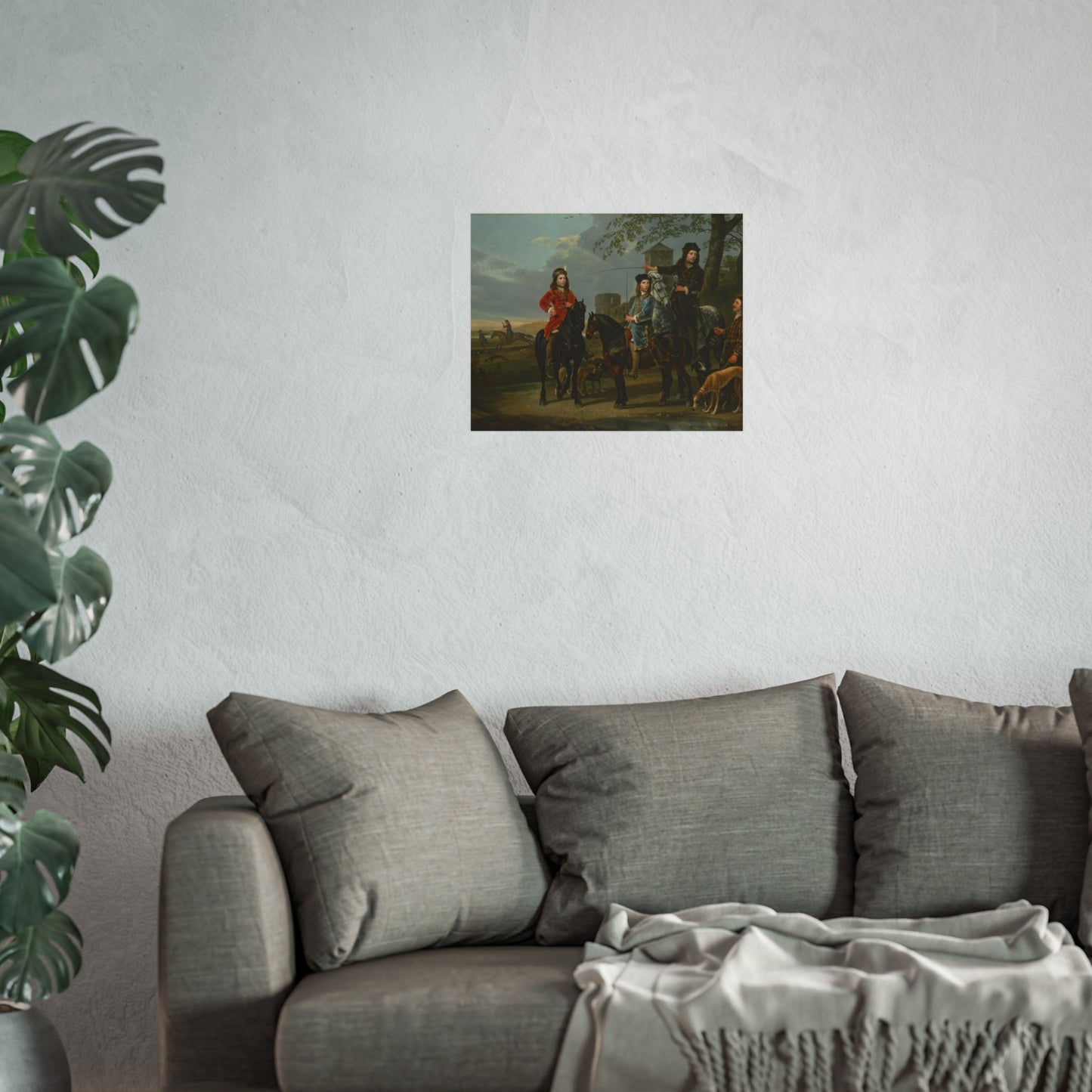 Equestrian Portrait of Cornelis (1639–1680) and Michiel Pompe van Meerdervoort (1638–1653) with Their Tutor and Coachman | Fine Art Poster