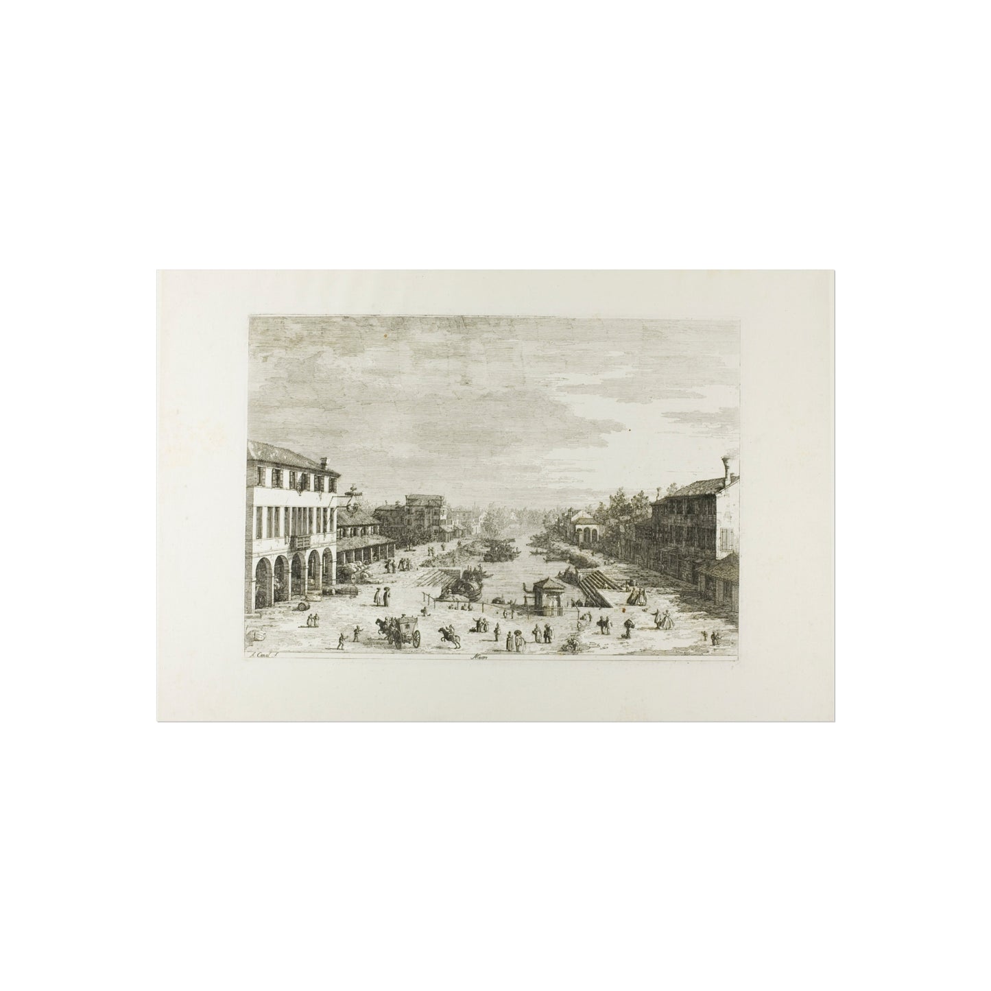 Canaletto - Mestre, from Vedute | Fine Art Poster