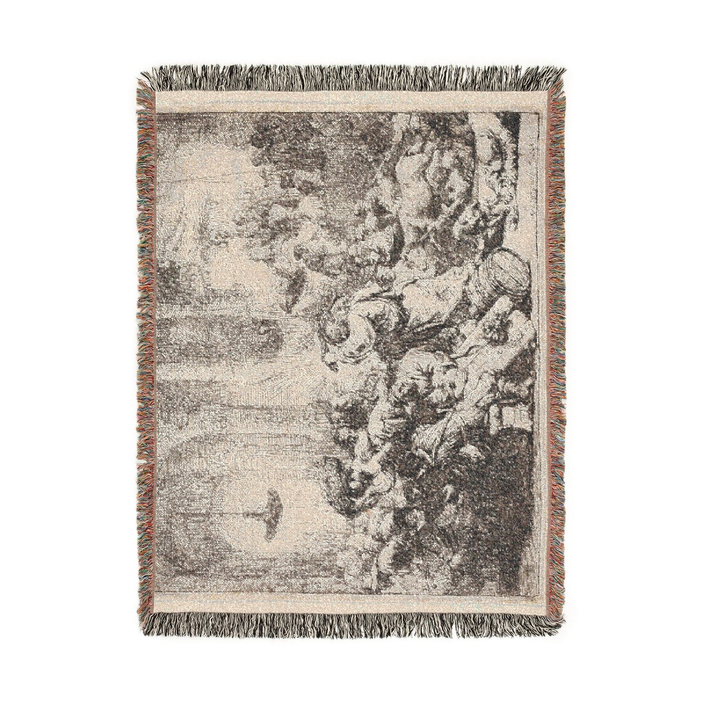 Rembrandt van Rijn - Christ Driving the Money Changers from the Temple | Woven Tapestry Blanket