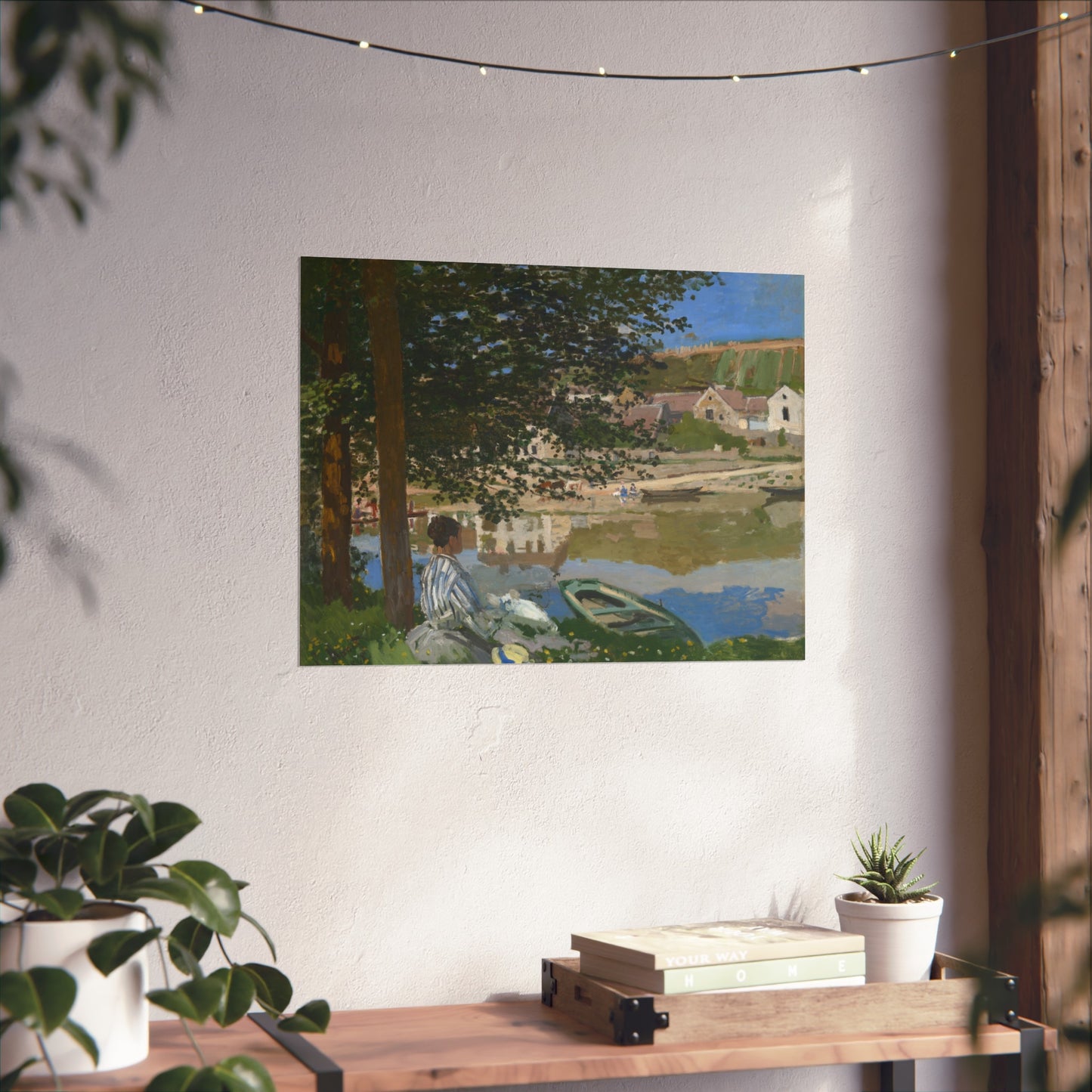 Claude Monet - On the Bank of the Seine, Bennecourt | Fine Art Poster