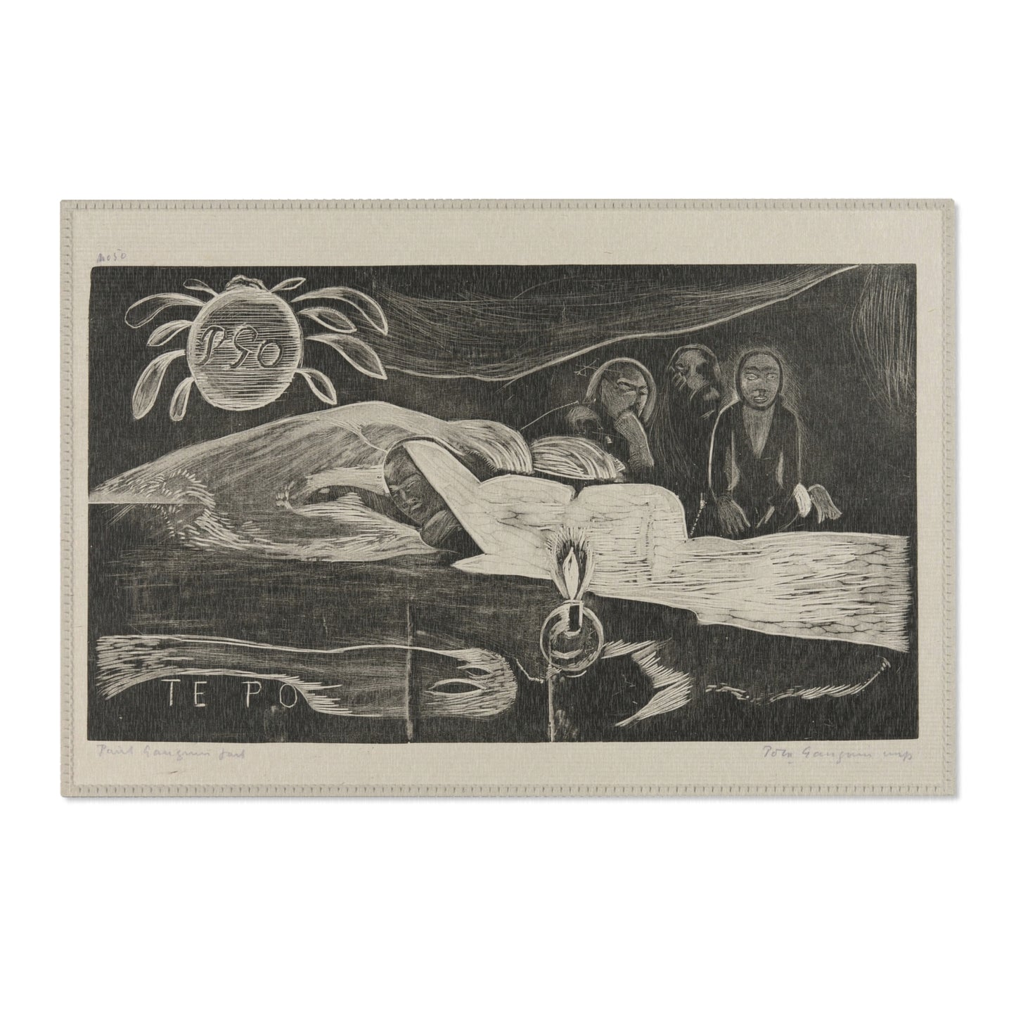 Paul Gauguin - Te po (The Night), from the Noa Noa Suite | Area Rug