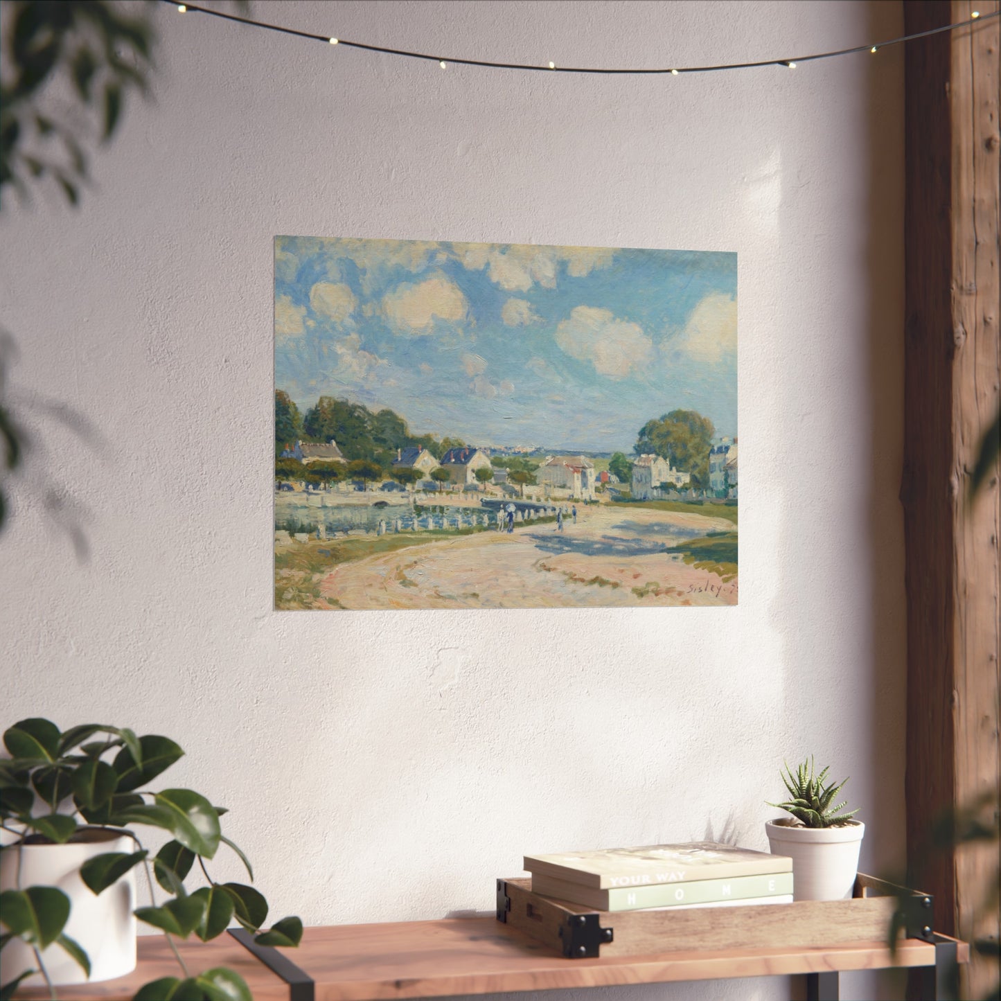 Alfred Sisley - Watering Place at Marly | Fine Art Poster