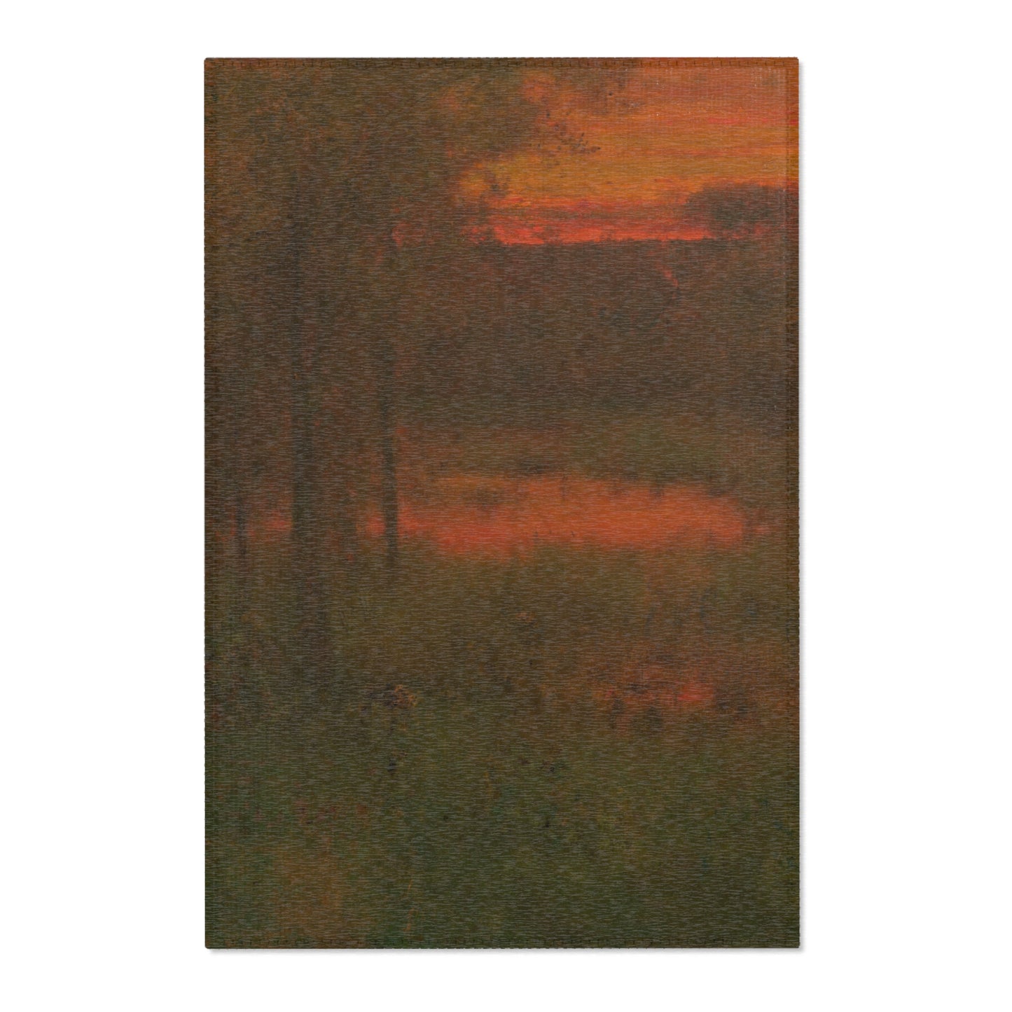 George Inness - Landscape, Sunset | Area Rug