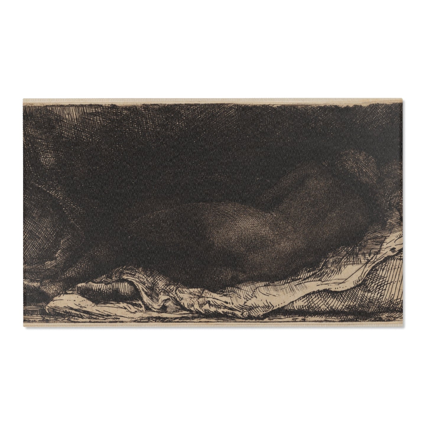 Rembrandt van Rijn - Reclining Female Nude | Area Rug