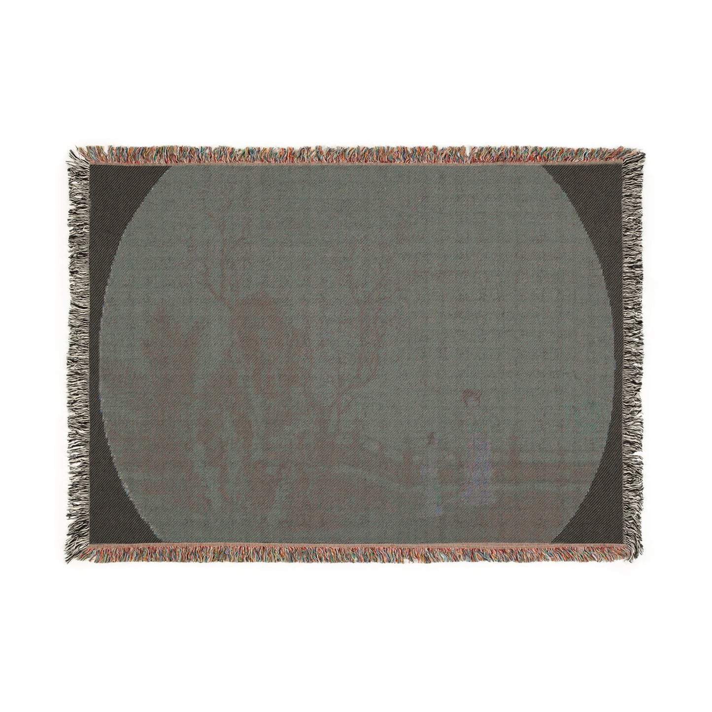 031_woman-with-female-servant-in-a-palace-garden | Woven Tapestry Blanket