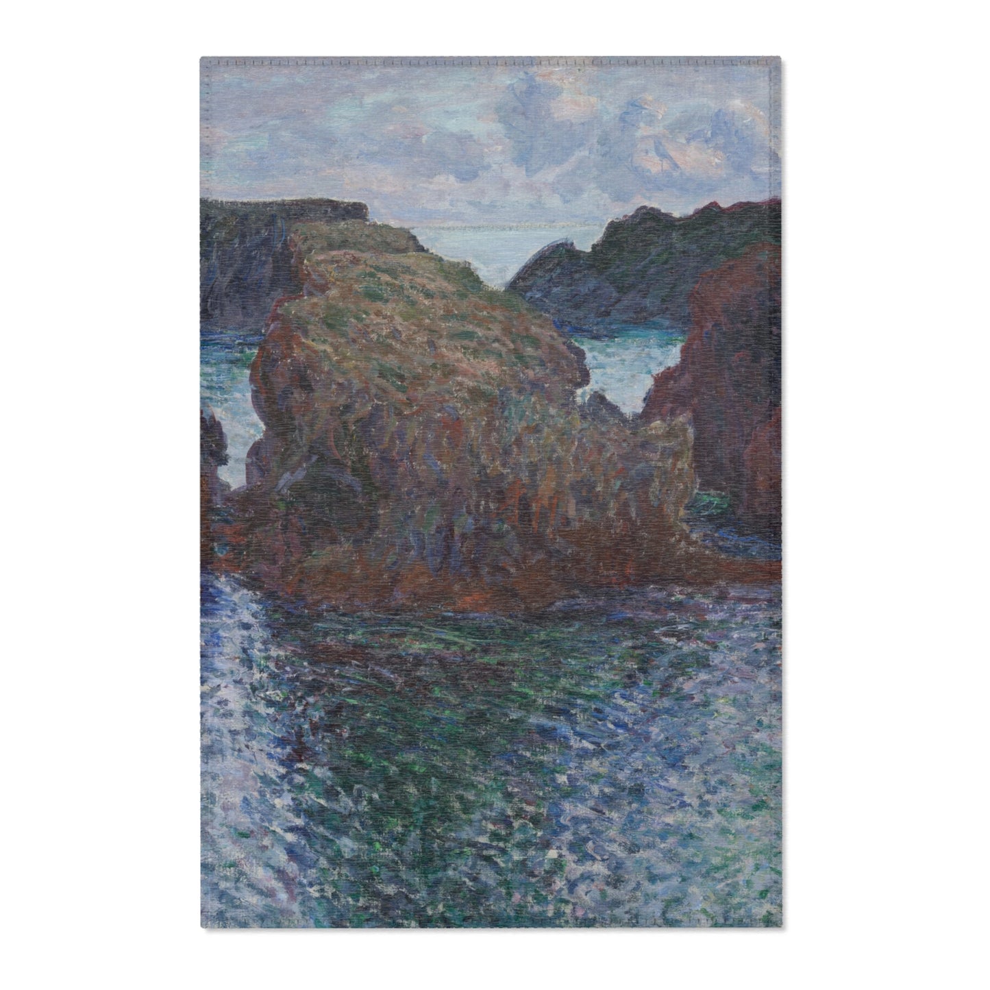 Claude Monet - Rocks at Port-Goulphar, Belle-Île | Area Rug