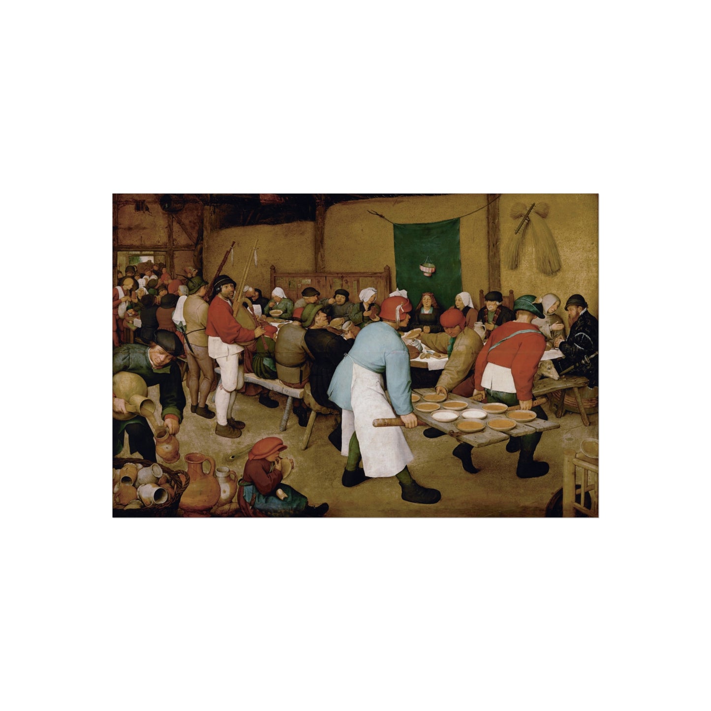 Pieter Bruegel the Elder - Peasant Wedding - Google Art Project 2 | Fine Art Poster