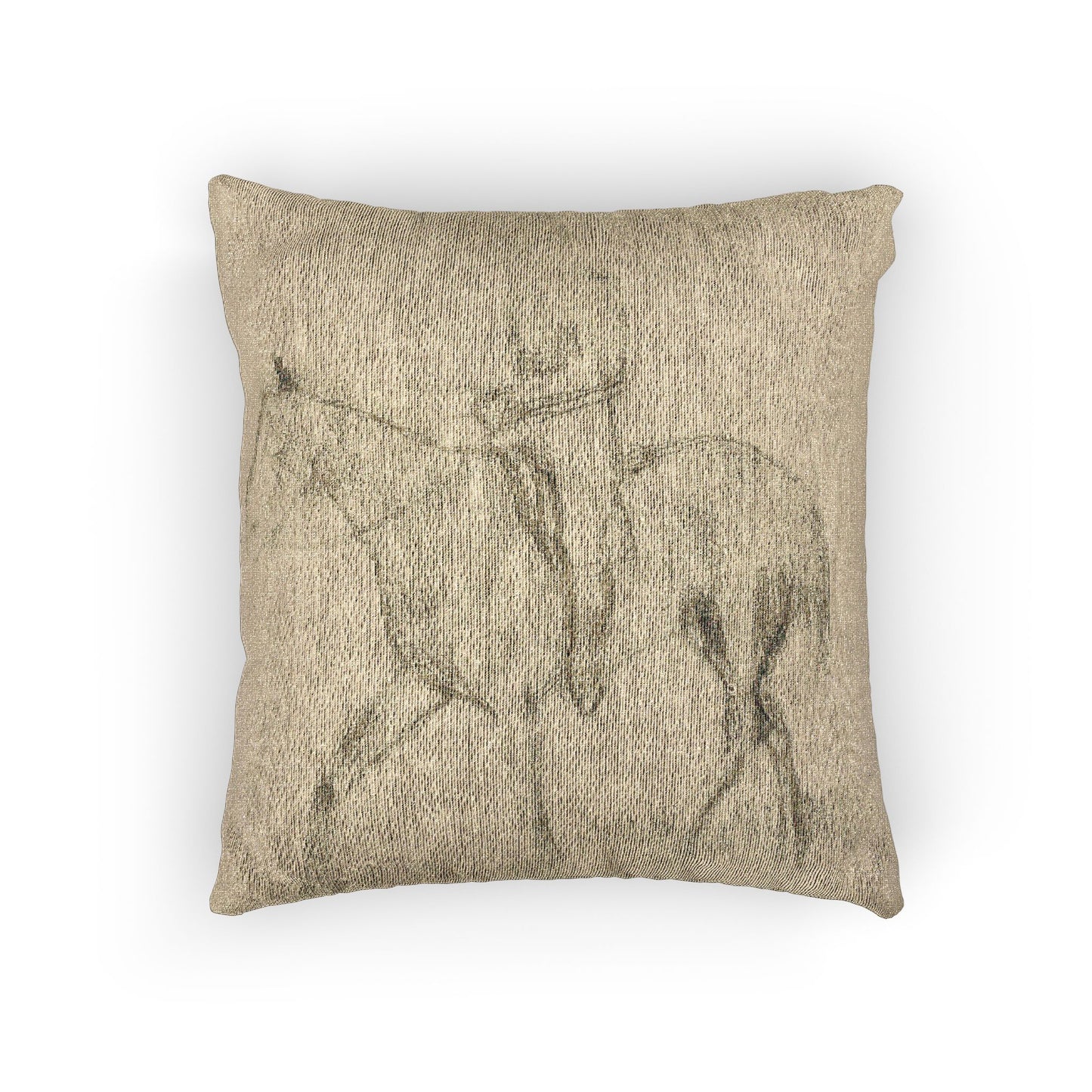 Hilaire Germain Edgar Degas - Horse and Rider | Woven Pillow