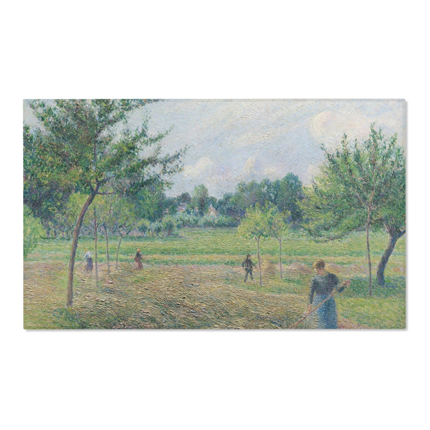Camille Pissarro - Haymaking at Éragny | Area Rug