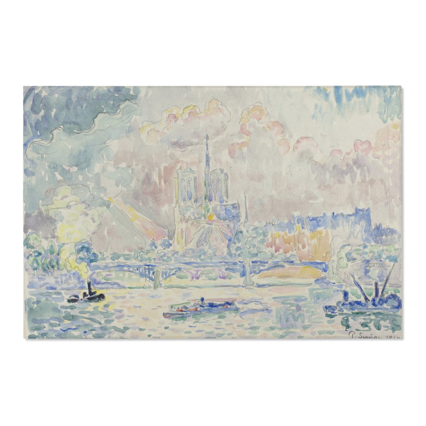 Paul Signac - Notre Dame | Area Rug