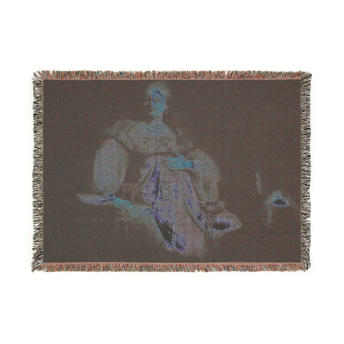 Judith at the Banquet of Holofernes (previously known as Artemisia), by Rembrandt, from Prado in Google Earth | Woven Tapestry Blanket