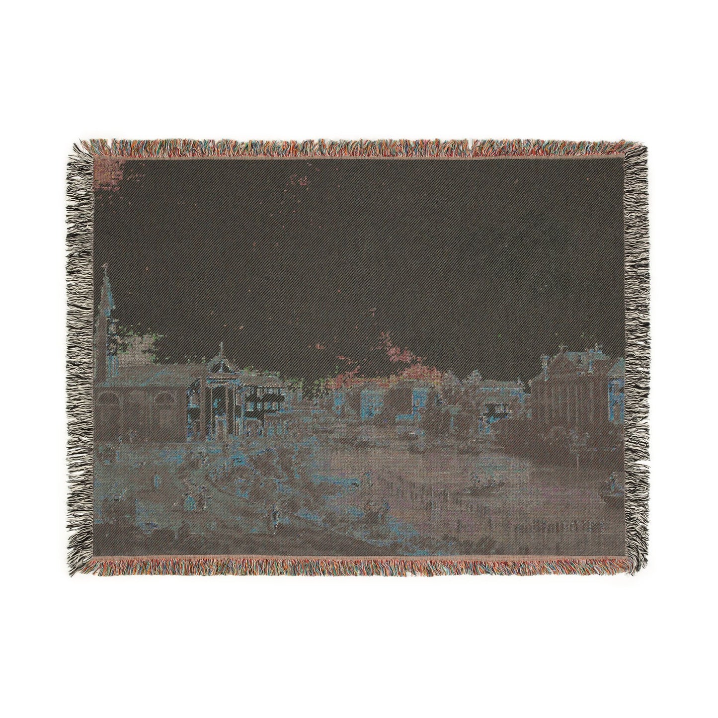 Bemberg Fondation Toulouse - Vue de Dolo - Canaletto ca 1740 - Inv 1011 | Woven Tapestry Blanket