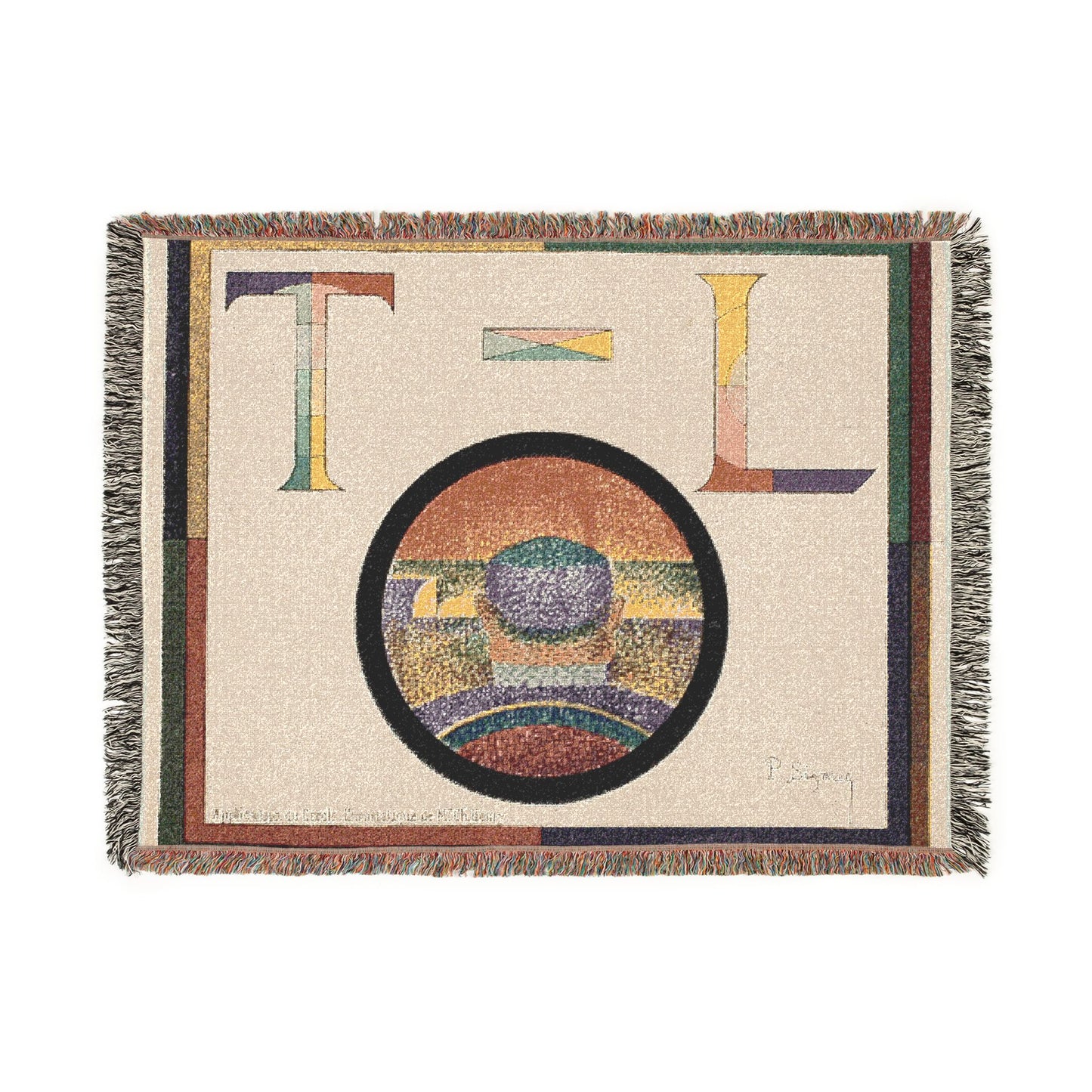 Paul Signac - Chromatic Circle | Woven Tapestry Blanket
