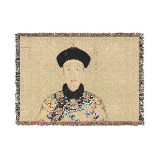 Portraits of the Qianlong Emperor Tapestry Blanket