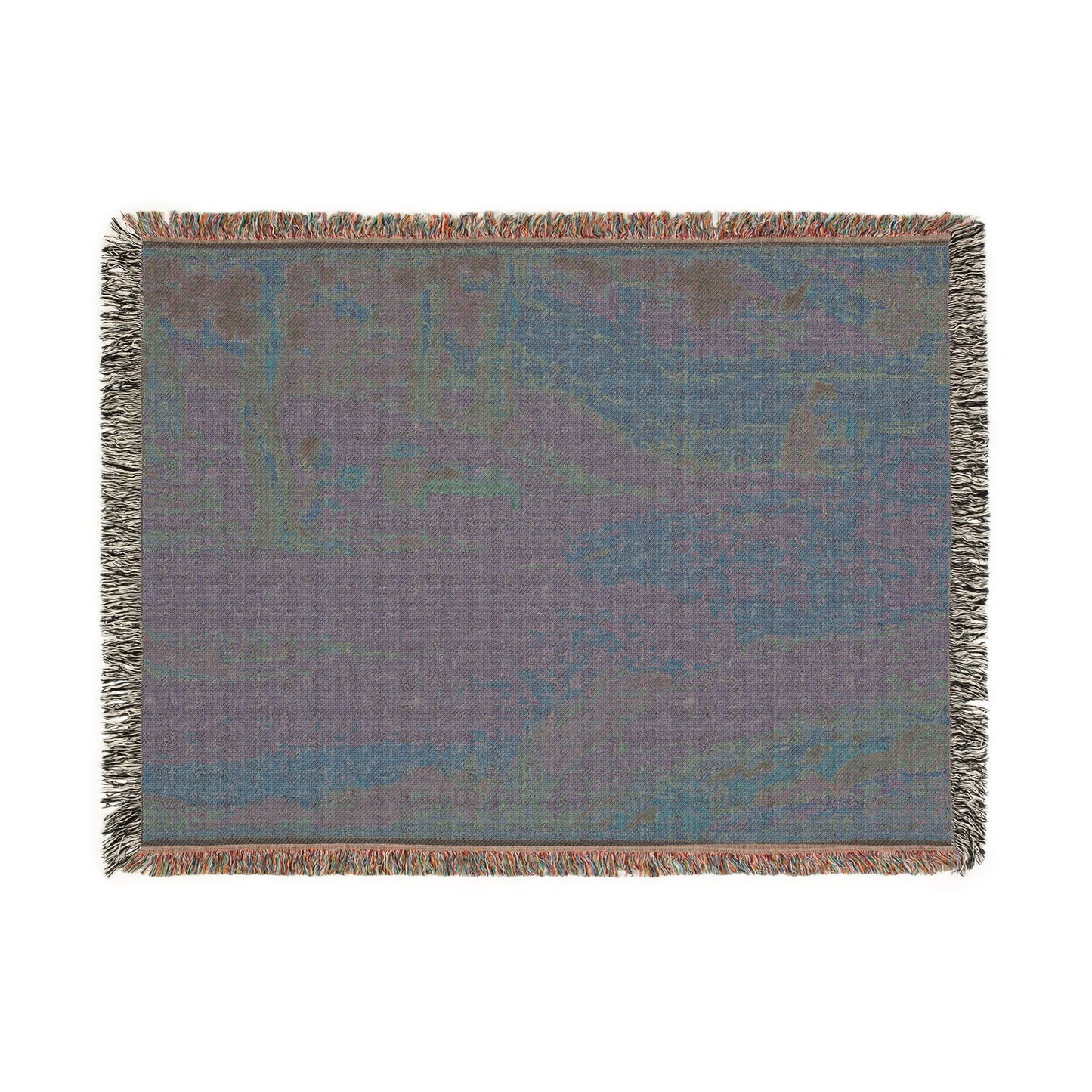 081_zhao-mengfu-writing-the-heart-sutra-in-excha | Woven Tapestry Blanket