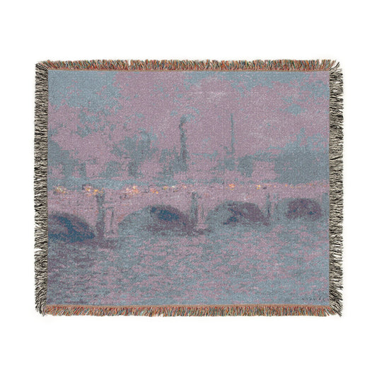 Waterloo Bridge, Sunlight Effect — Monet Tapestry Blanket