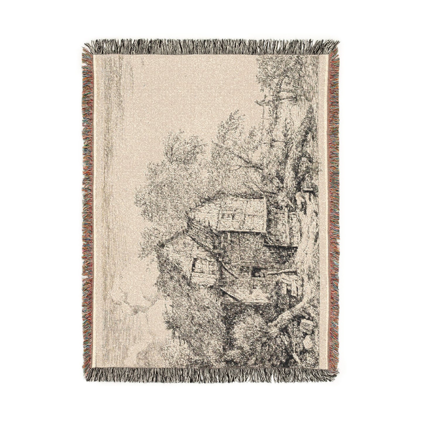 Jacob van Ruisdael - The Little Bridge | Woven Tapestry Blanket