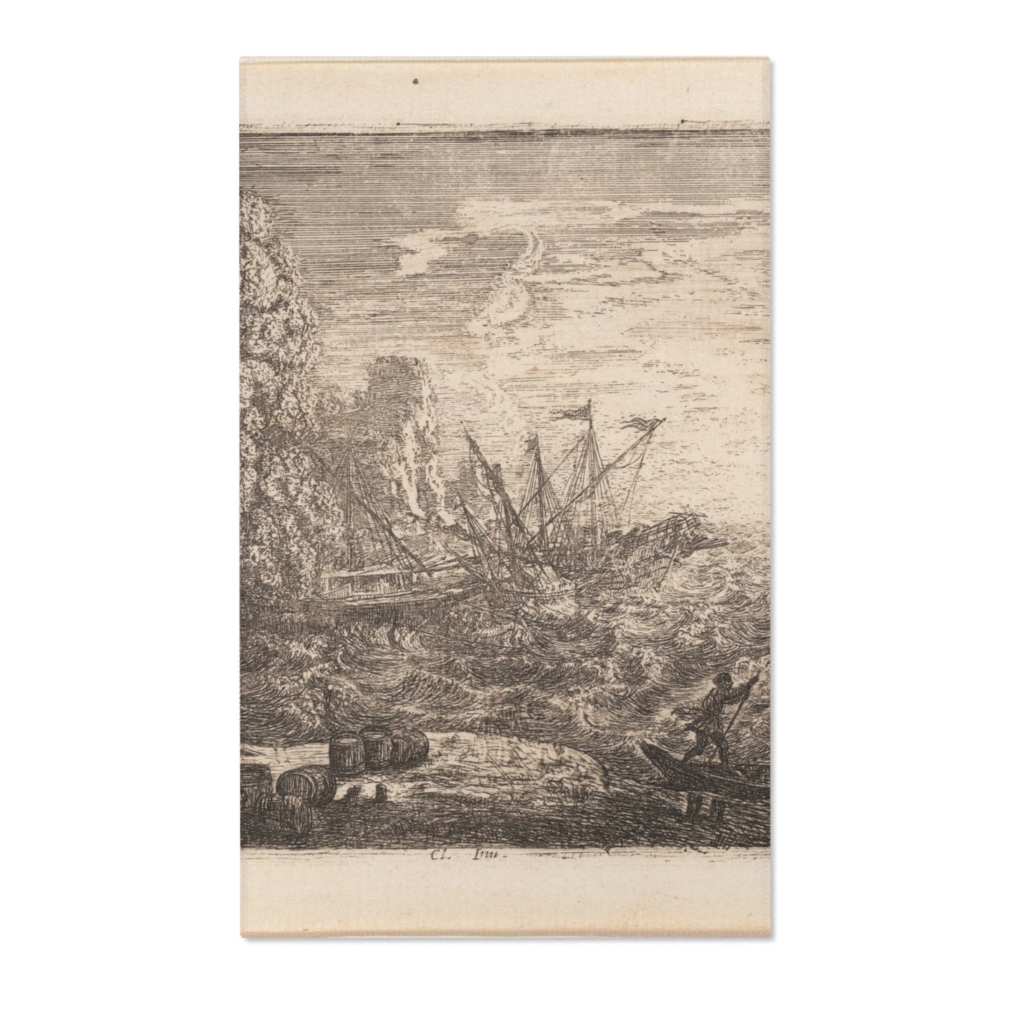 Claude Lorrain - The Tempest | Area Rug