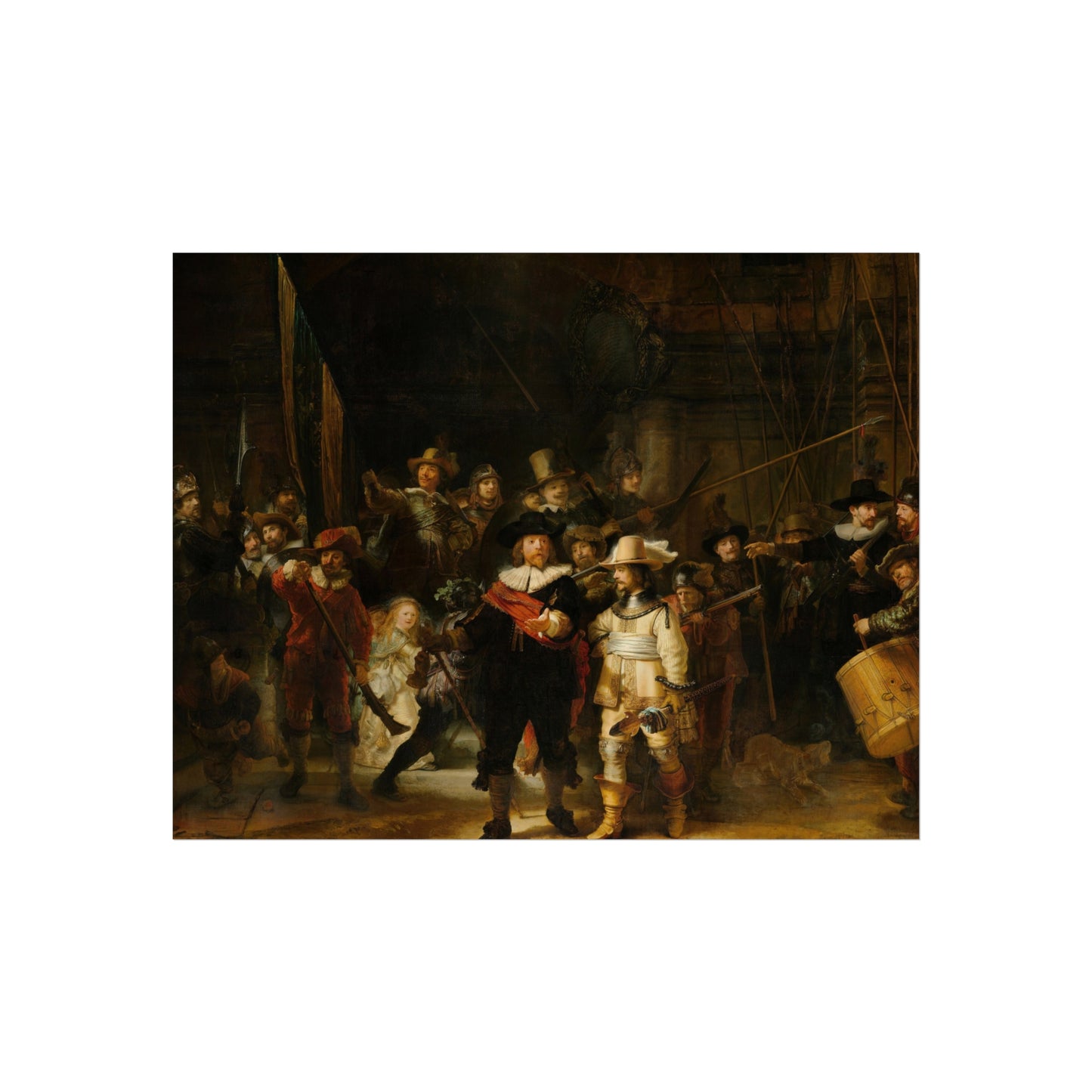 La ronda de noche, por Rembrandt van Rijn | Fine Art Poster