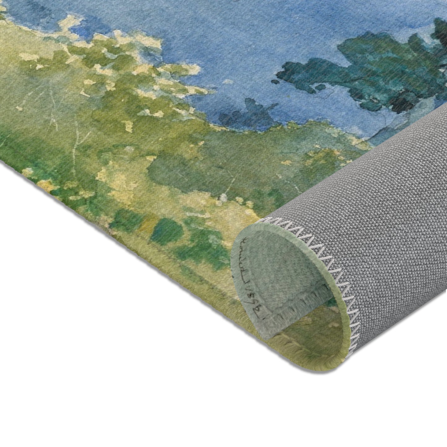Winslow Homer - North Woods Club, Adirondacks (The Interrupted Tete-a-Tete) | Area Rug