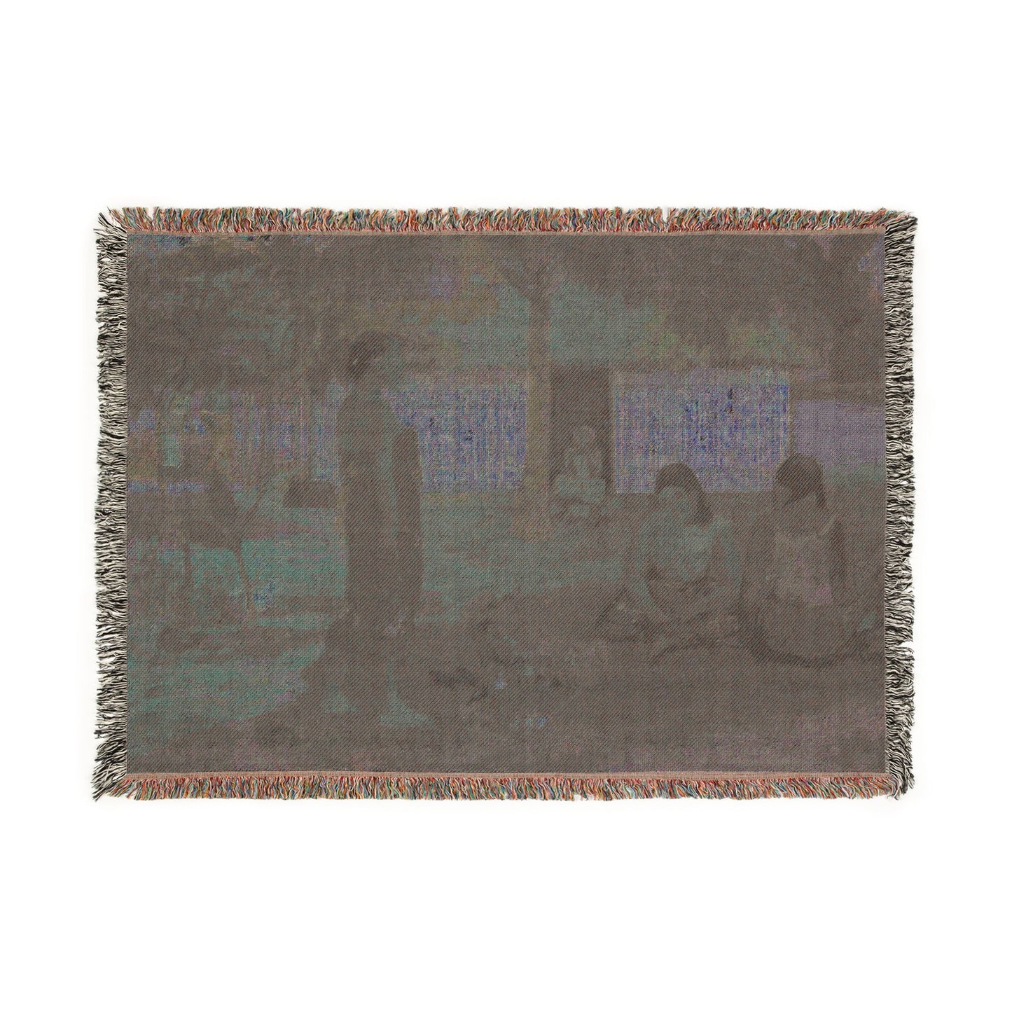 Paul Gauguin - No te aha oe riri (Why Are You Angry ) | Woven Tapestry Blanket