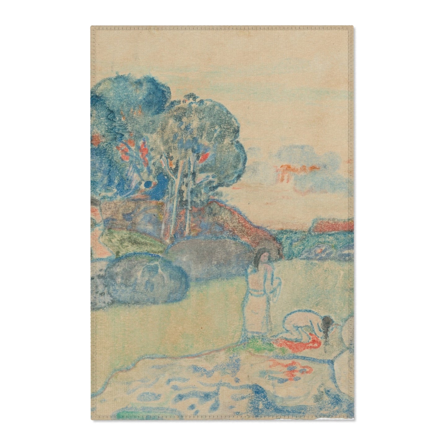 Paul Gauguin - Tahitian Landscape | Area Rug