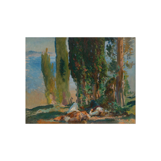 Under the Cypress Trees at Corfu — John Singer Sargent Fine Art Poster