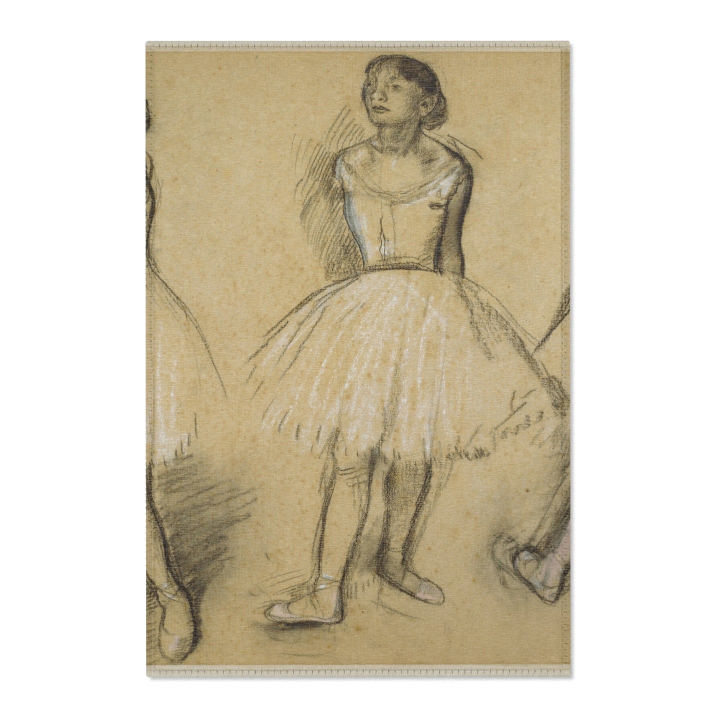 Hilaire Germain Edgar Degas - Three Studies of a Dancer in Fourth Position | Area Rug