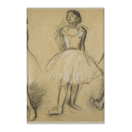 Three Studies of a Dancer — Degas Area Rug