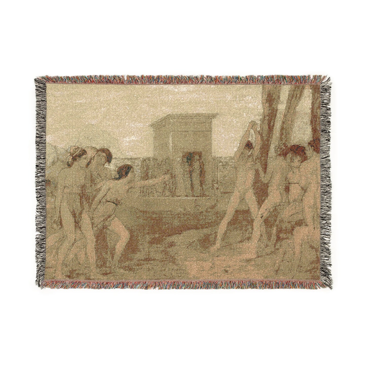 Hilaire Germain Edgar Degas - Young Spartan Girls Challenging Boys | Woven Tapestry Blanket