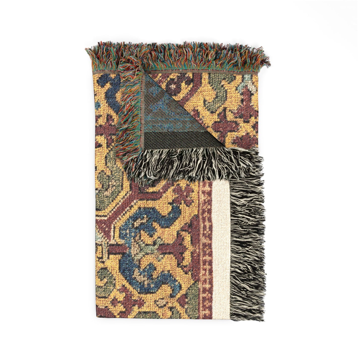 Fragment of a furnishing textile Woven Throw Blanket
