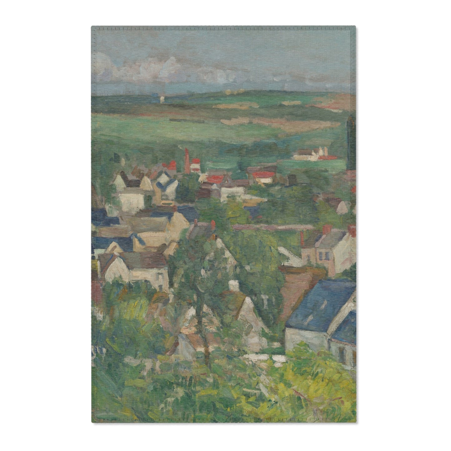 Paul Cezanne - Auvers, Panoramic View | Area Rug