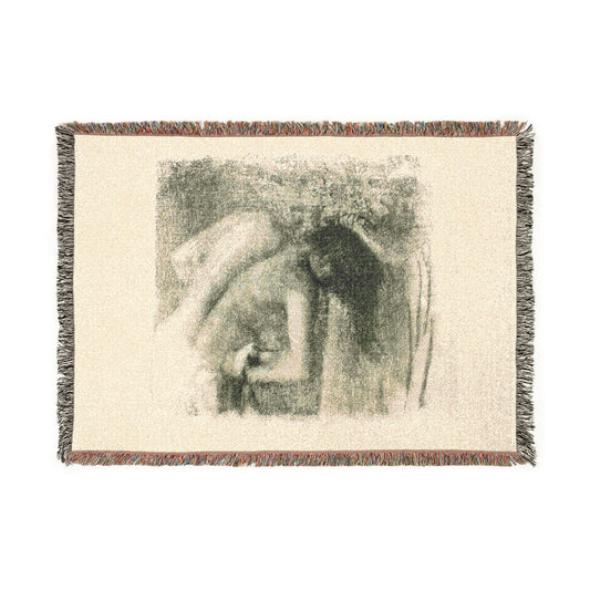 After the Bath (Large Version) — Degas Tapestry Blanket
