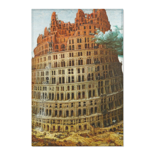 The Tower of Babel (Rotterdam) — Bruegel Area Rug