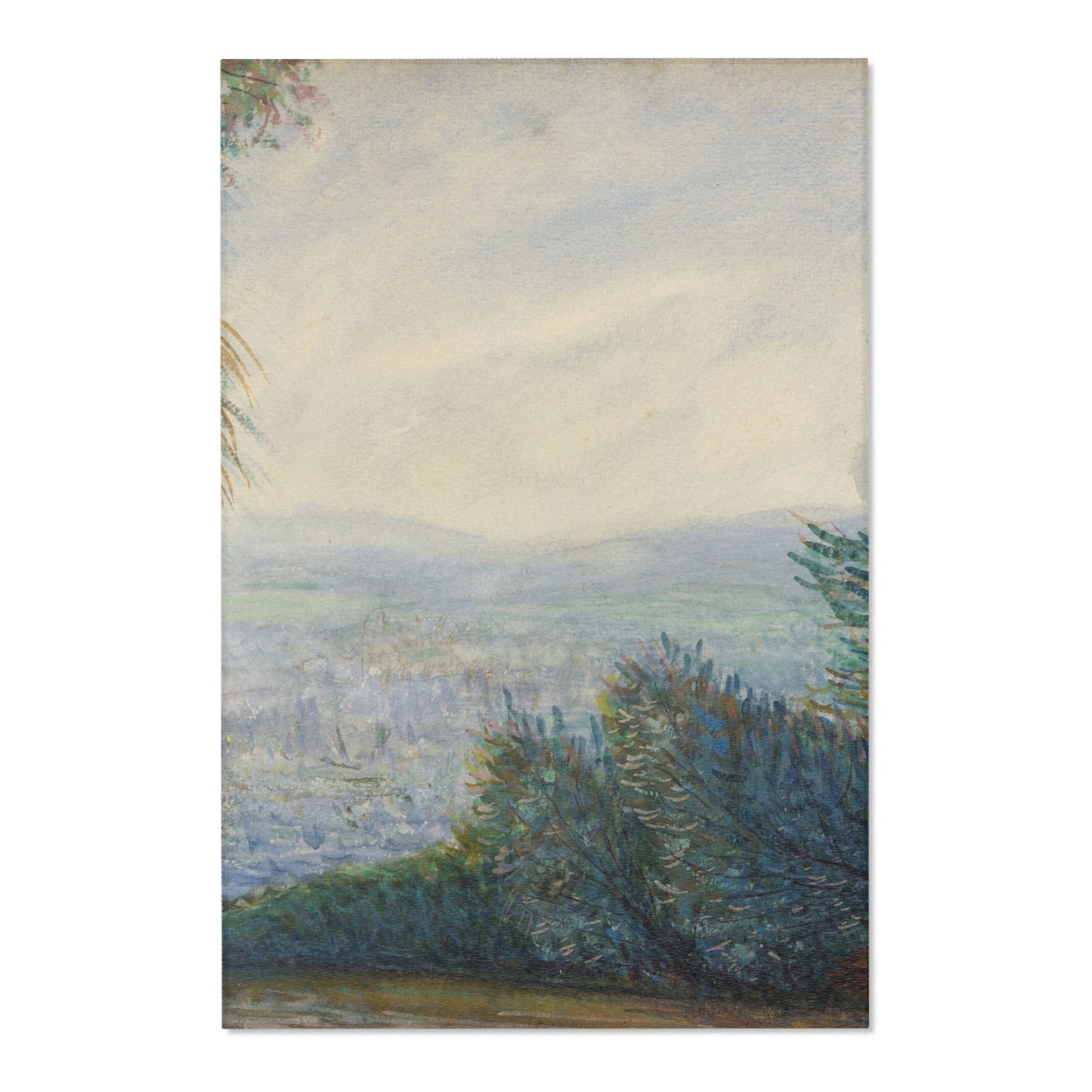 Pierre-Auguste Renoir - The Auvers Valley on the Oise River | Area Rug