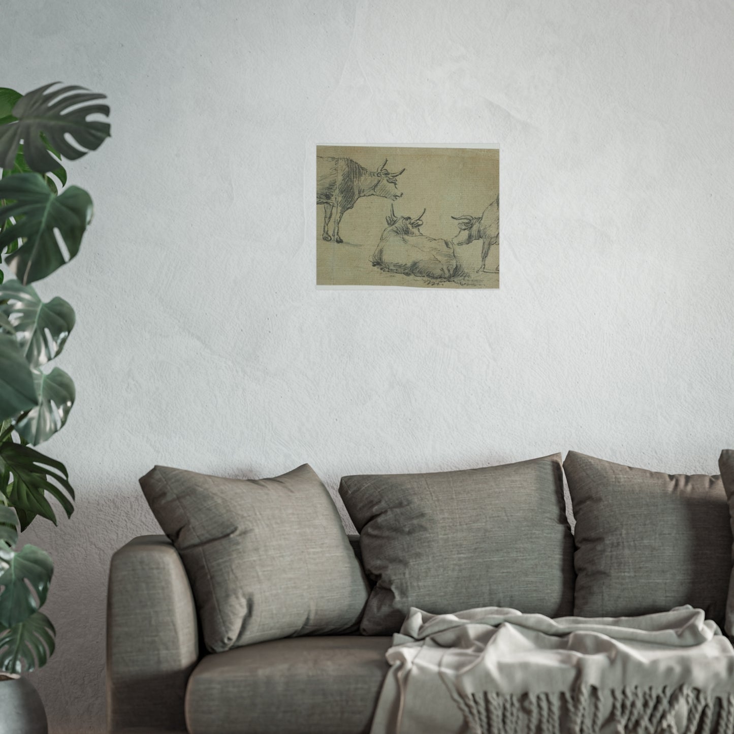 Aelbert Cuyp - Three Sketches of Cows | Fine Art Poster
