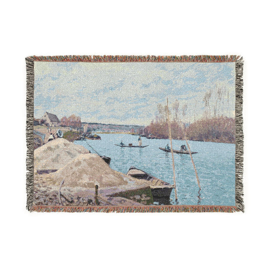 The Seine at Port-Marly — Sisley Tapestry Blanket