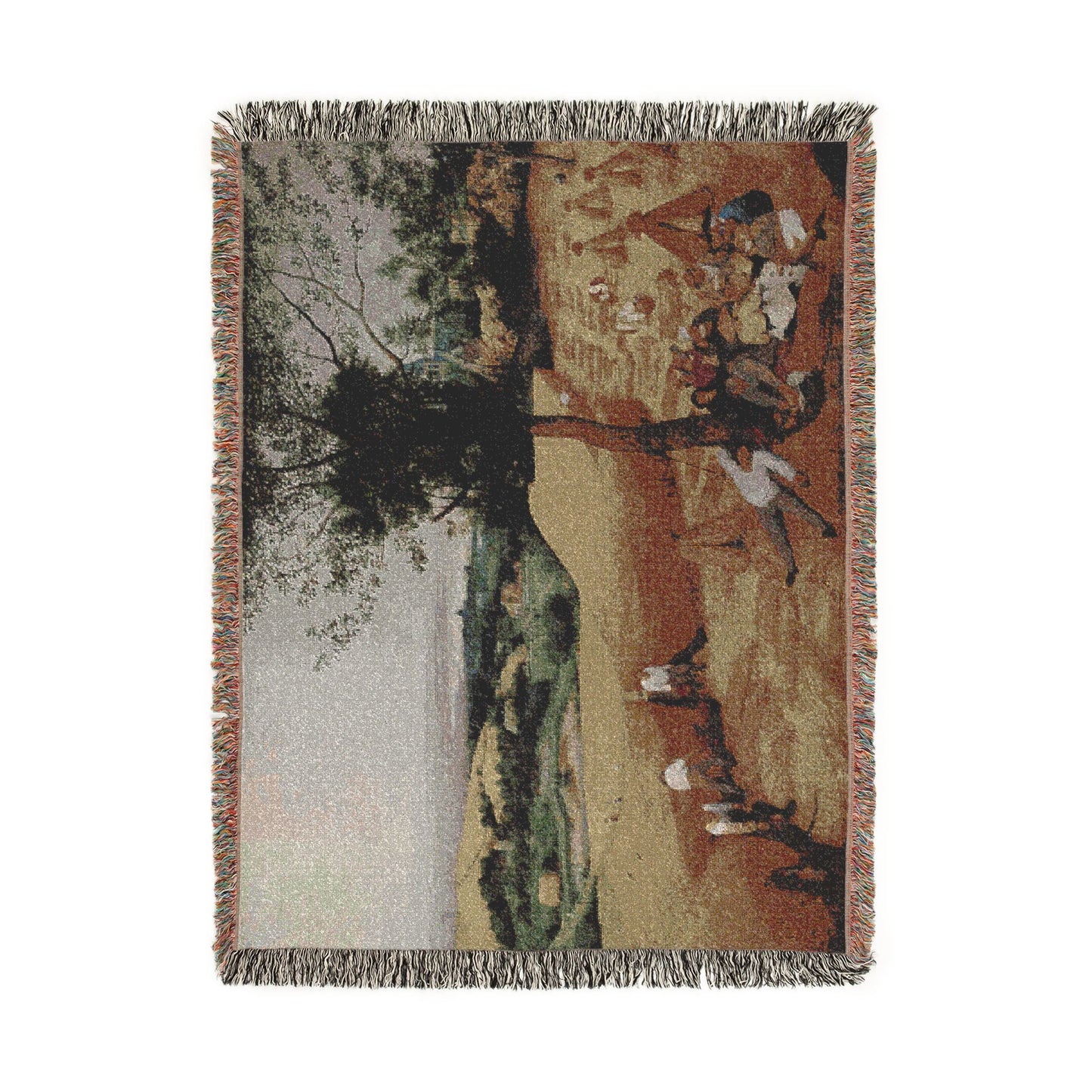 Pieter Bruegel the Elder- The Harvesters - Google Art Project | Woven Tapestry Blanket