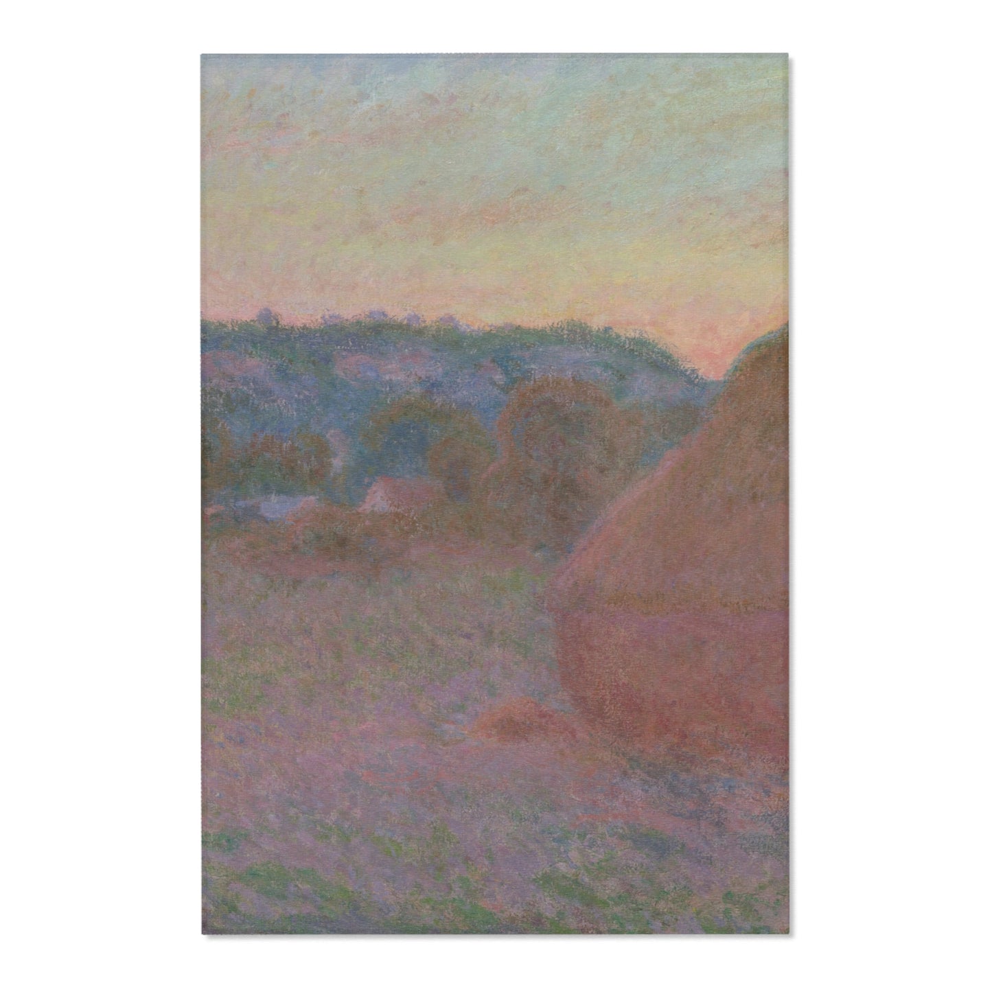 Claude Monet - Stacks of Wheat (End of Day, Autumn) | Area Rug