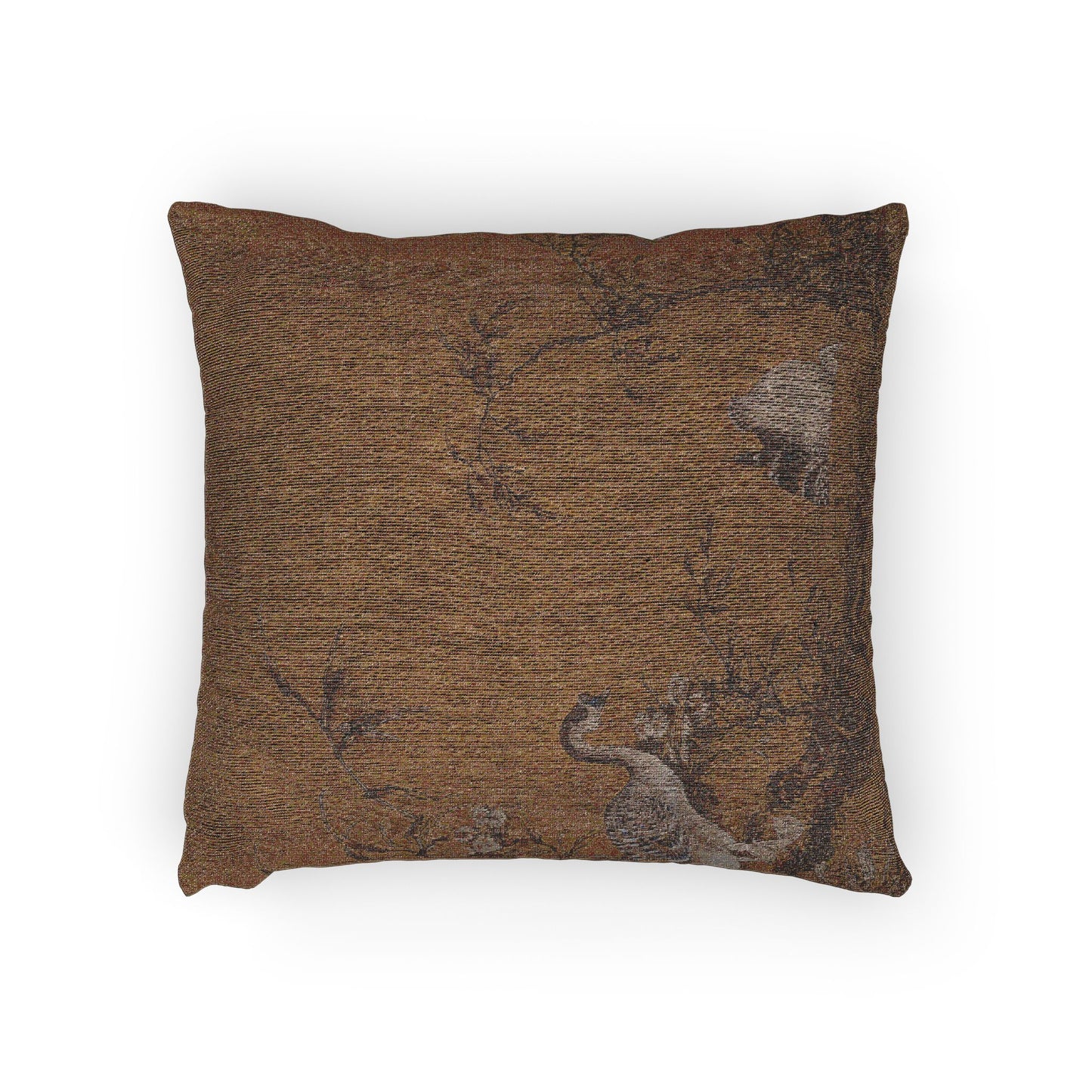 Geese on a Riverbank Woven Pillow