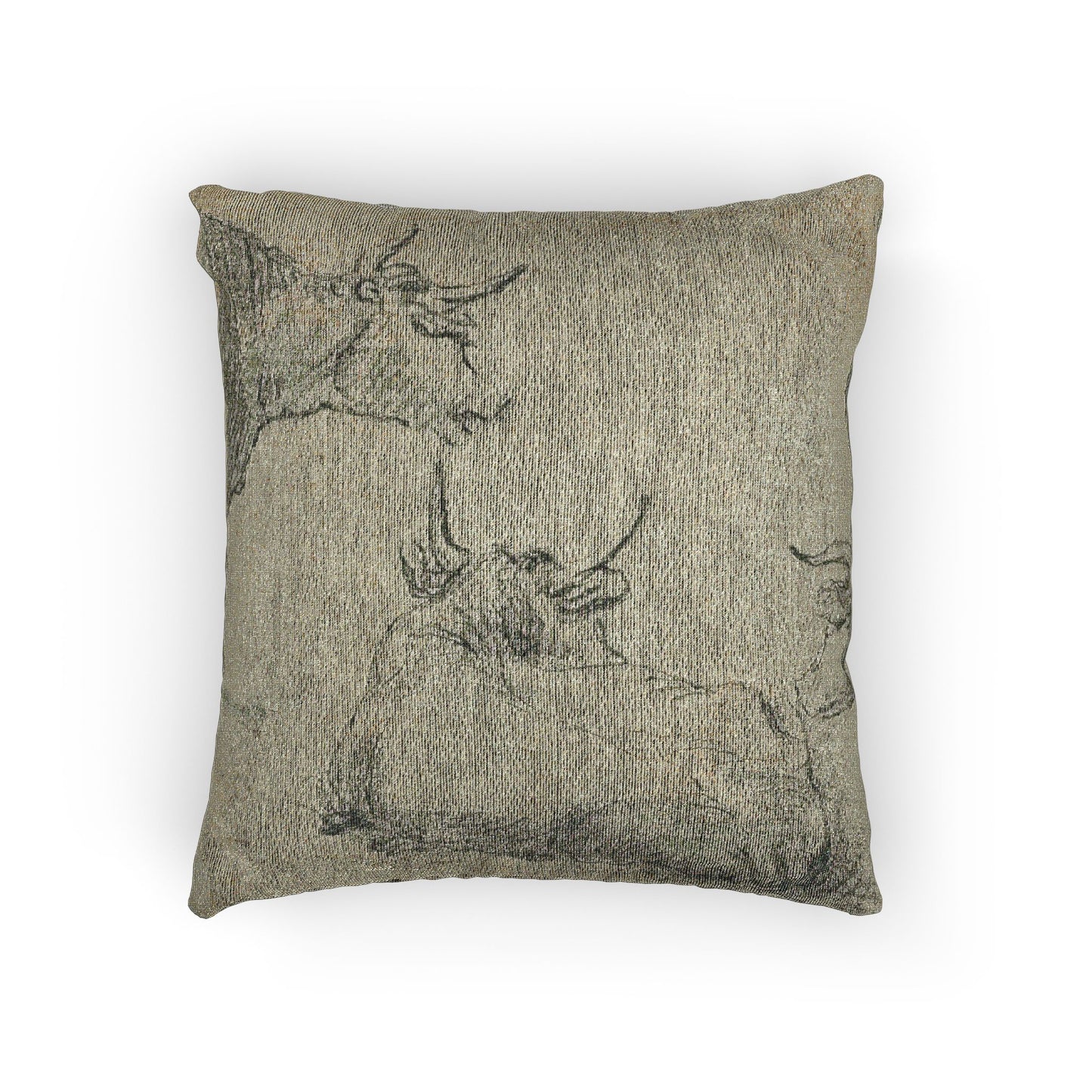 Aelbert Cuyp - Three Sketches of Cows | Woven Pillow
