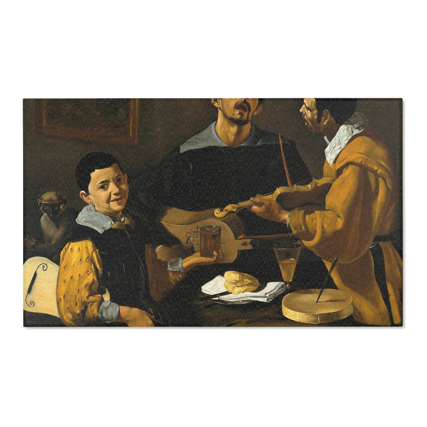 Diego Velázquez - The Three Musicians - Google Art Project | Area Rug