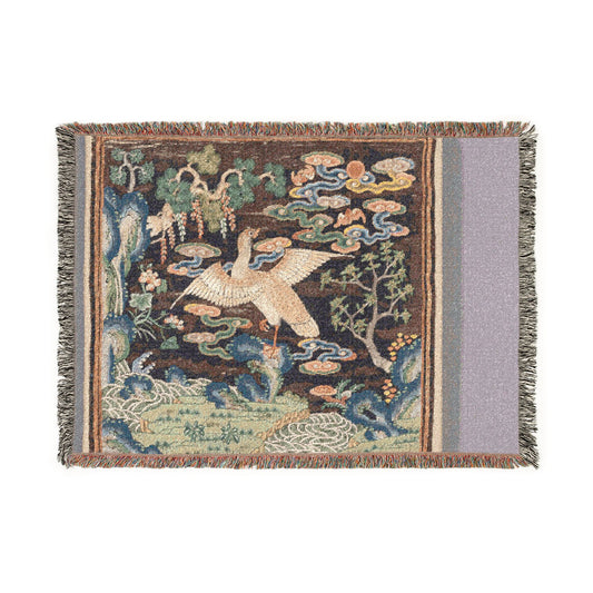 Rank Badge with Wild Goose Tapestry Blanket
