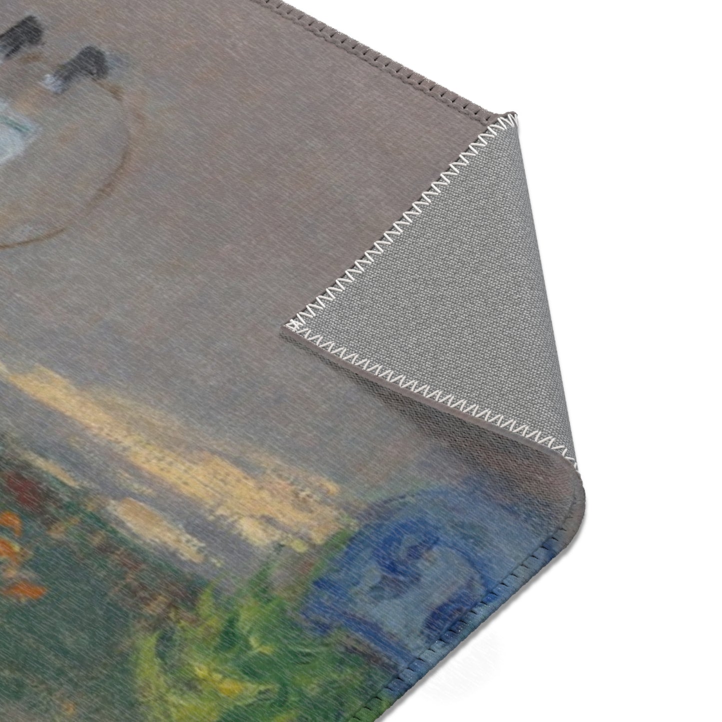 Claude Monet - The Artist's House at Argenteuil | Area Rug