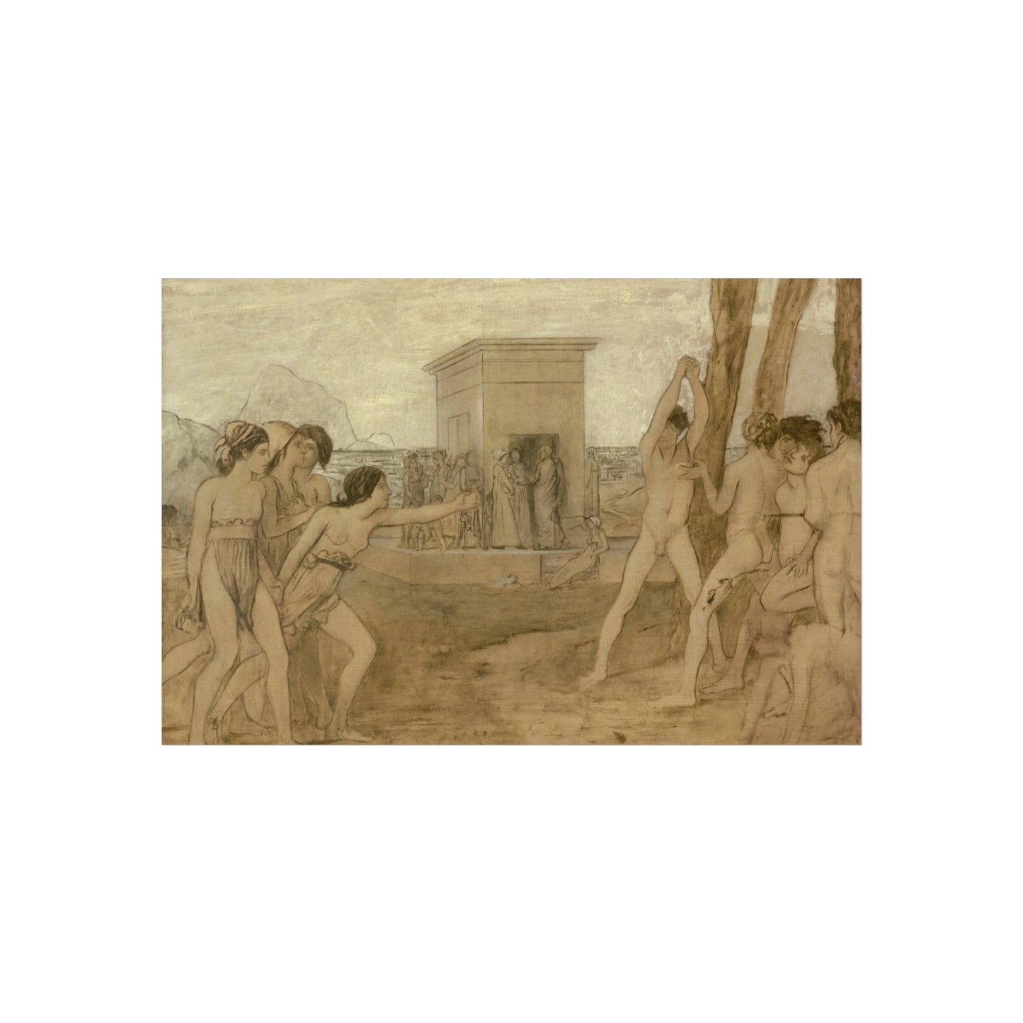 Hilaire Germain Edgar Degas - Young Spartan Girls Challenging Boys | Fine Art Poster