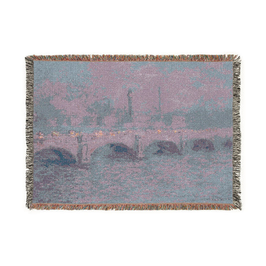 Waterloo Bridge, Sunlight Effect — Monet Tapestry Blanket