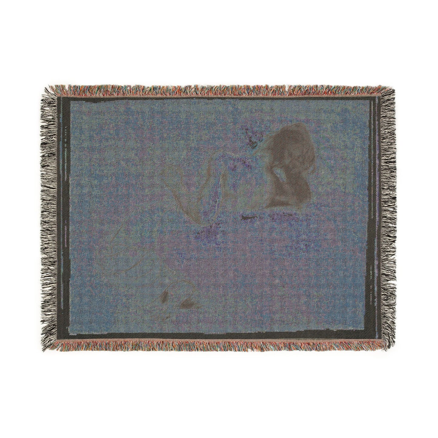 Eugène Delacroix - Crouching Woman | Woven Tapestry Blanket