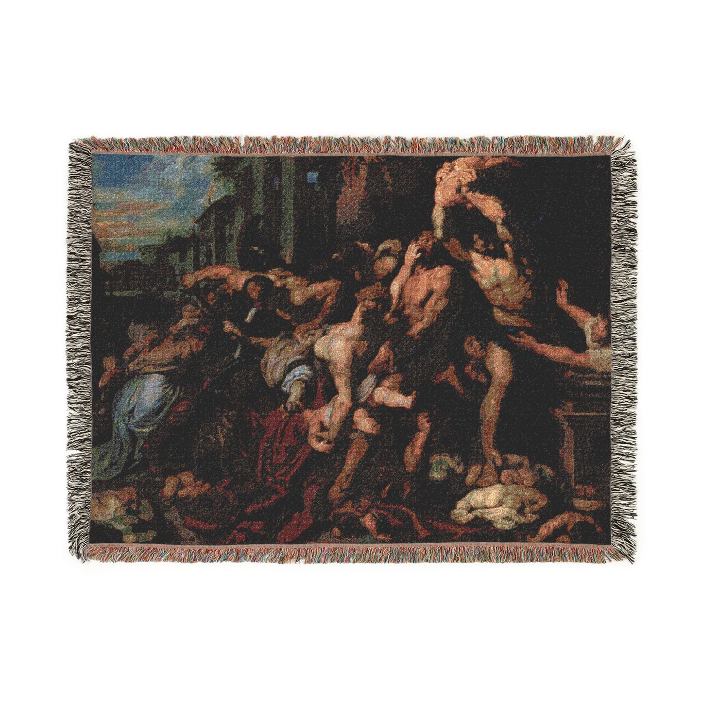 Peter Paul Rubens Massacre of the Innocents | Woven Tapestry Blanket