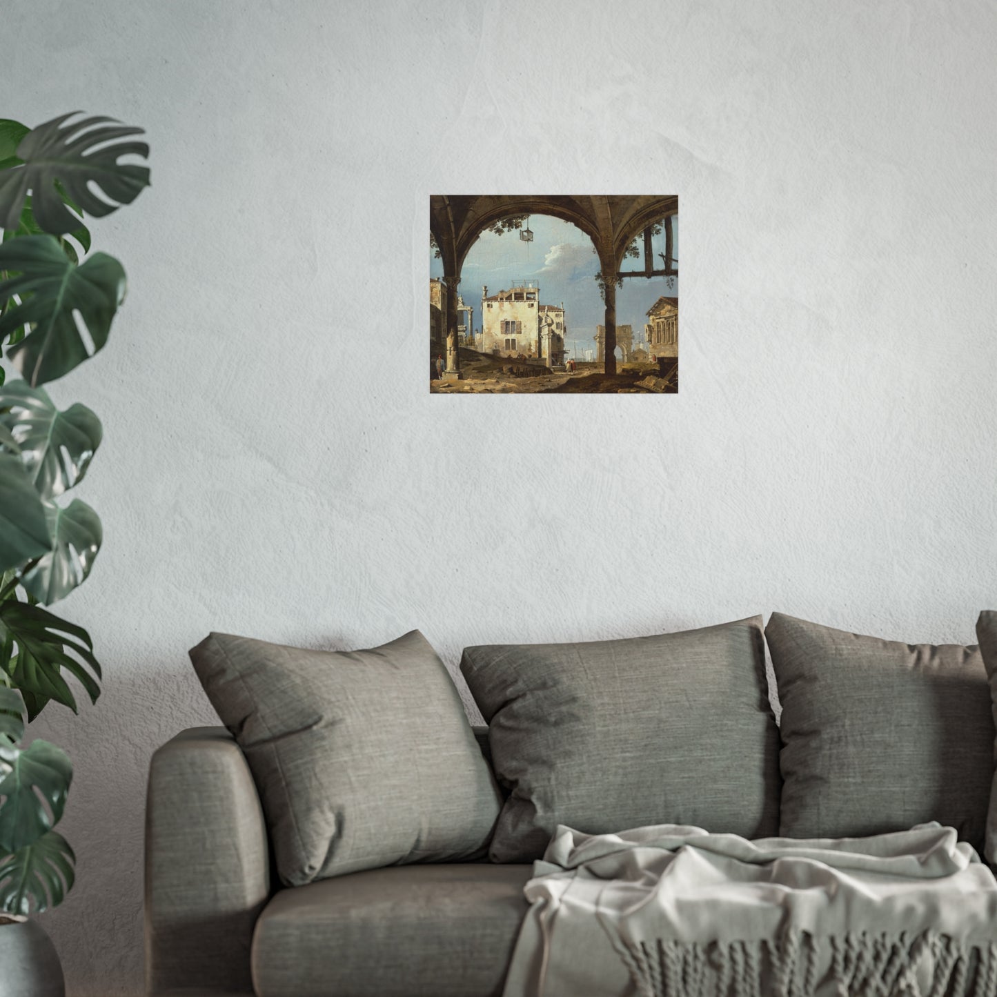 Follower of Canaletto - Portico with a Lantern | Fine Art Poster