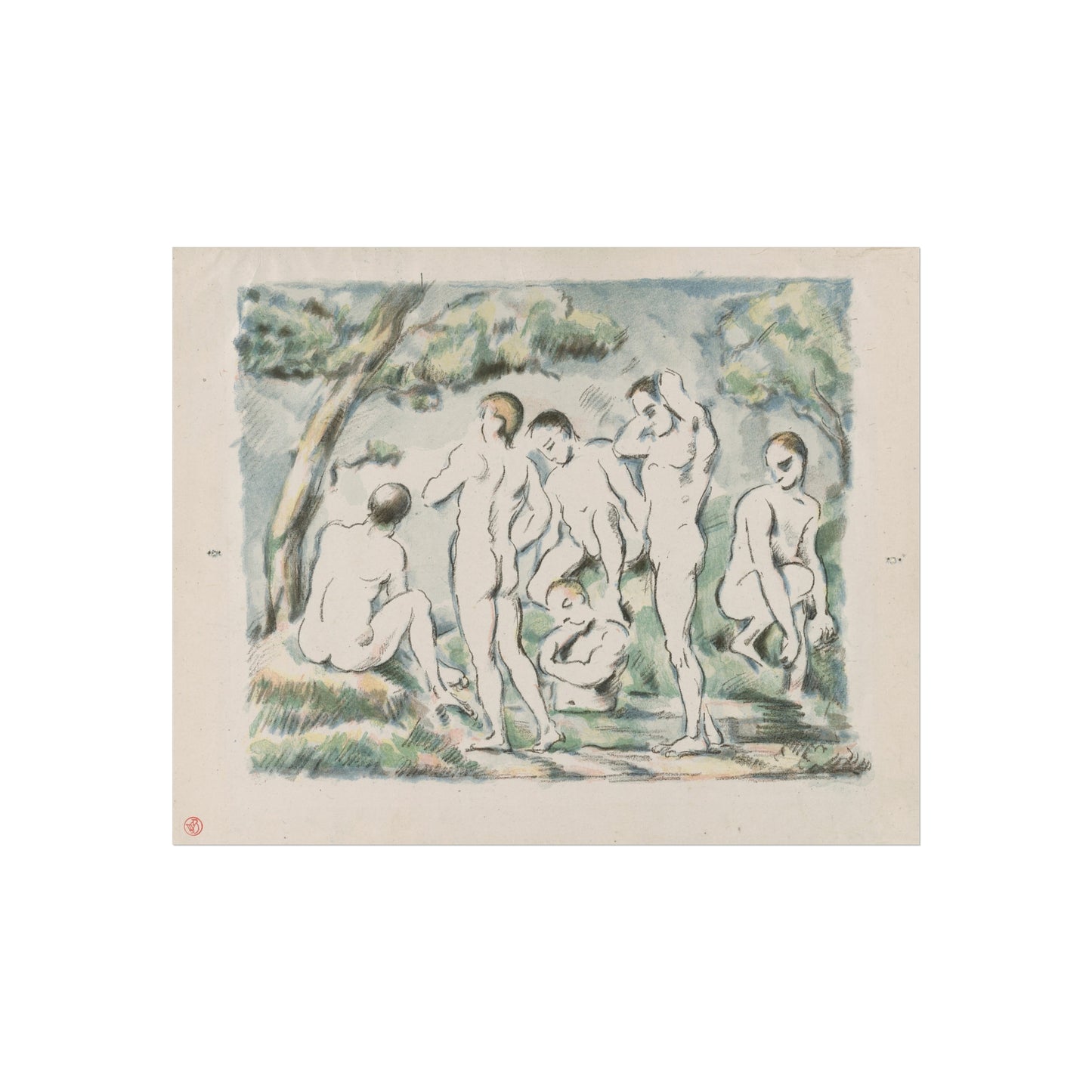 Paul Cezanne - Small Bathers | Fine Art Poster